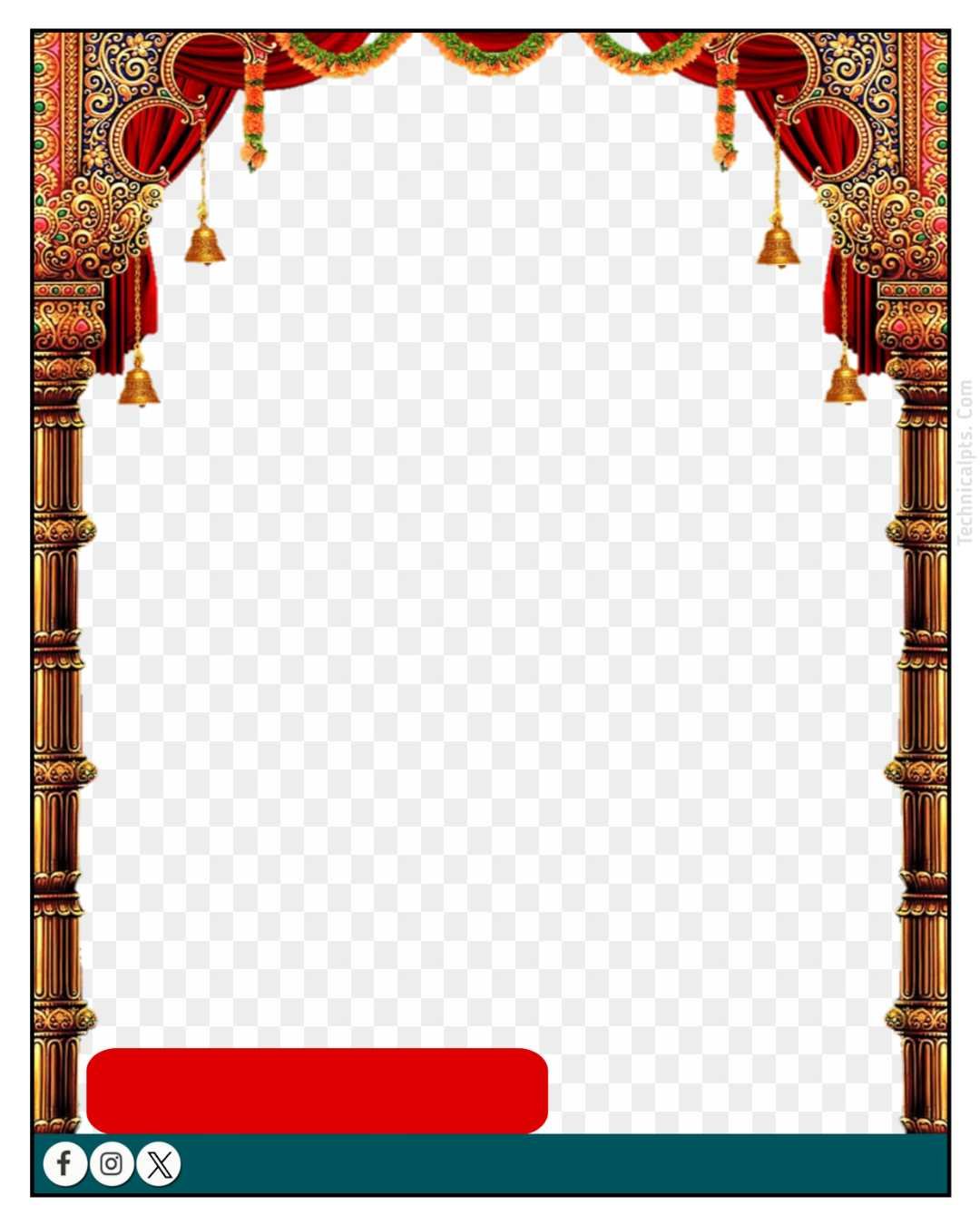 Hindu poster frame PNG image download 