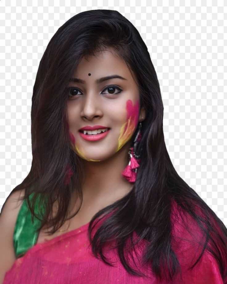 Holi beautiful girl png images