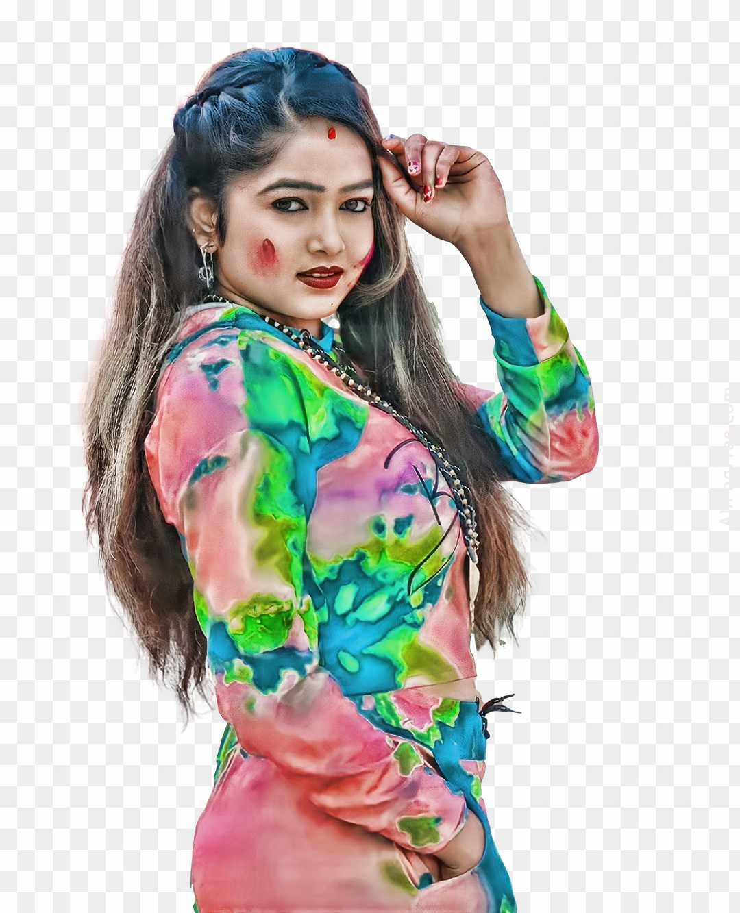 Holi editing girl png images