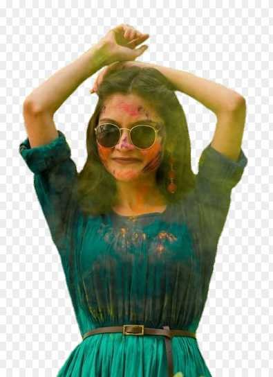 Holi girl photo editing png download