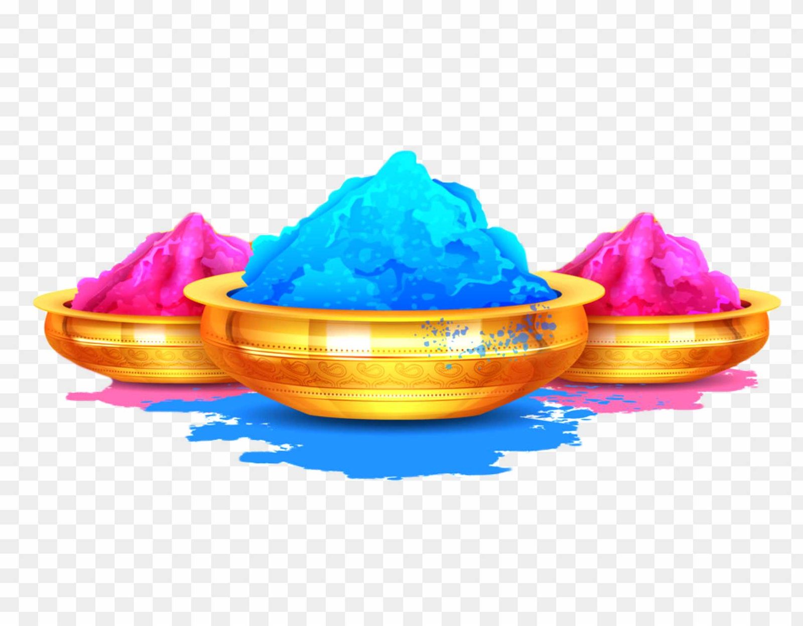 Holi gulal png images