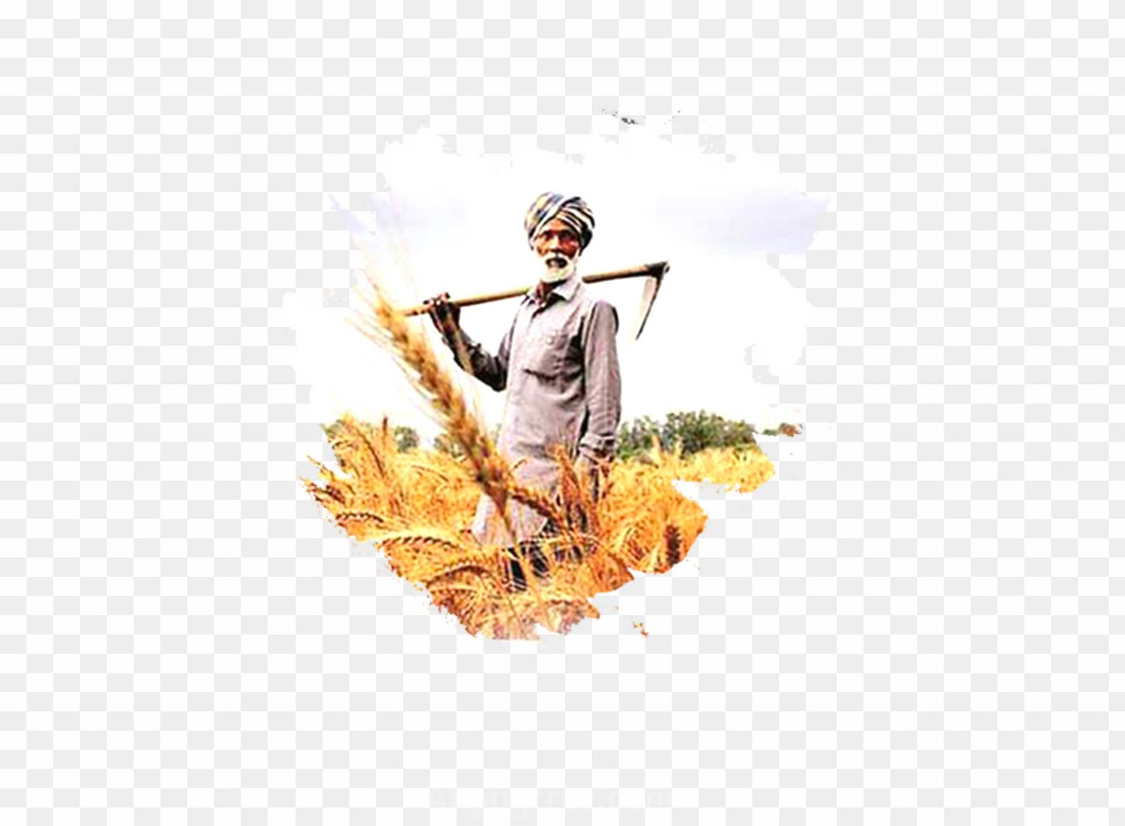 indian farmer clipart PNG image 