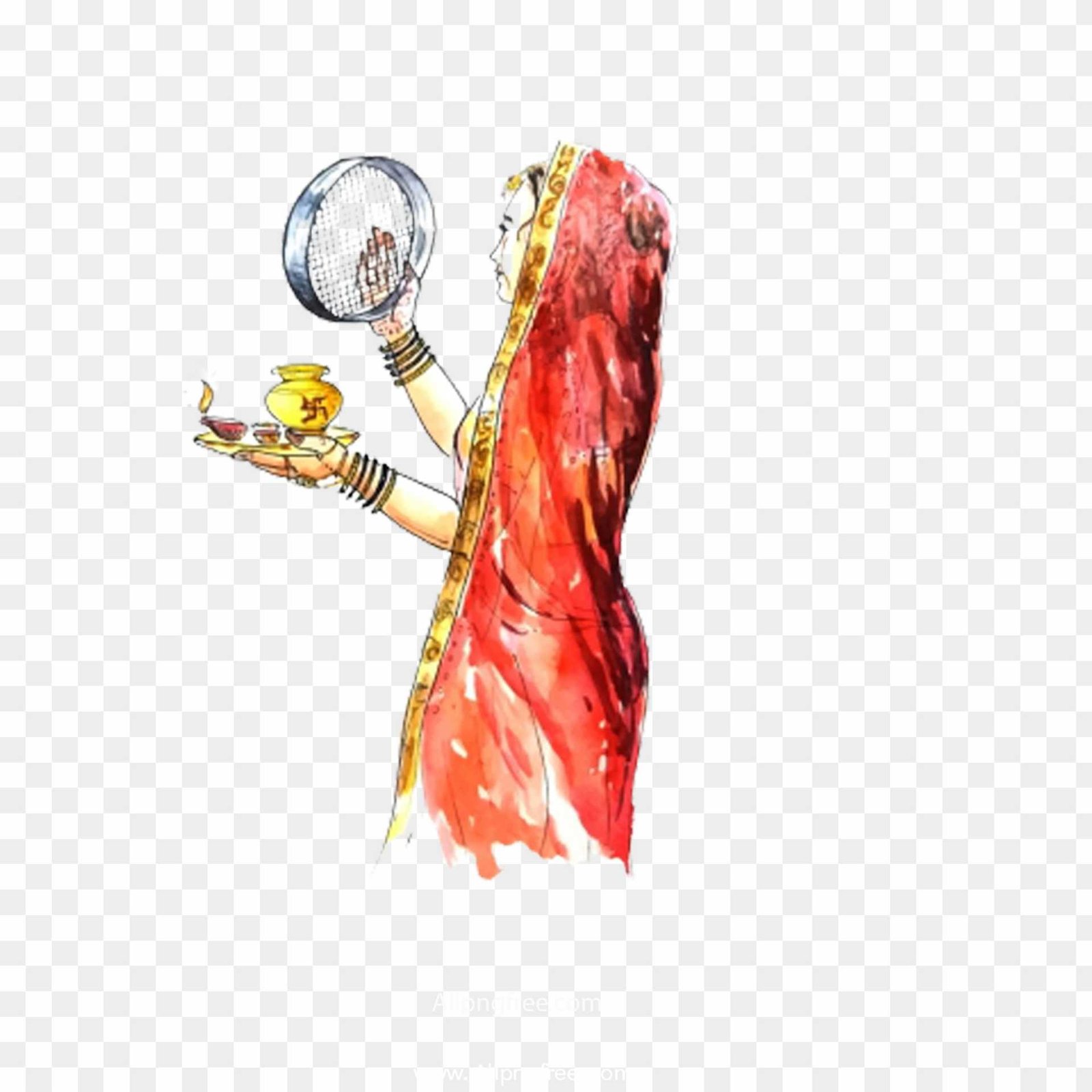 Indian girls Karwa Chauth png images 