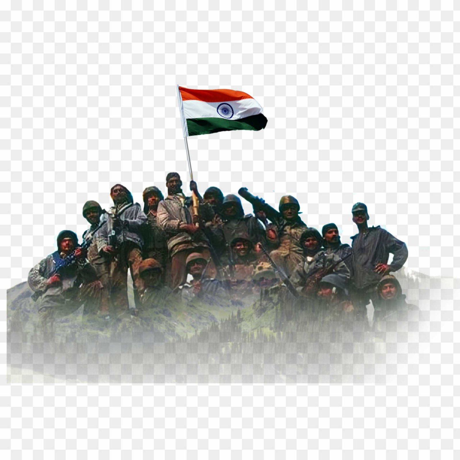 Kargil Vijay Divas Sainik PNG_ Kargil Vijay Divas banner editing png images 