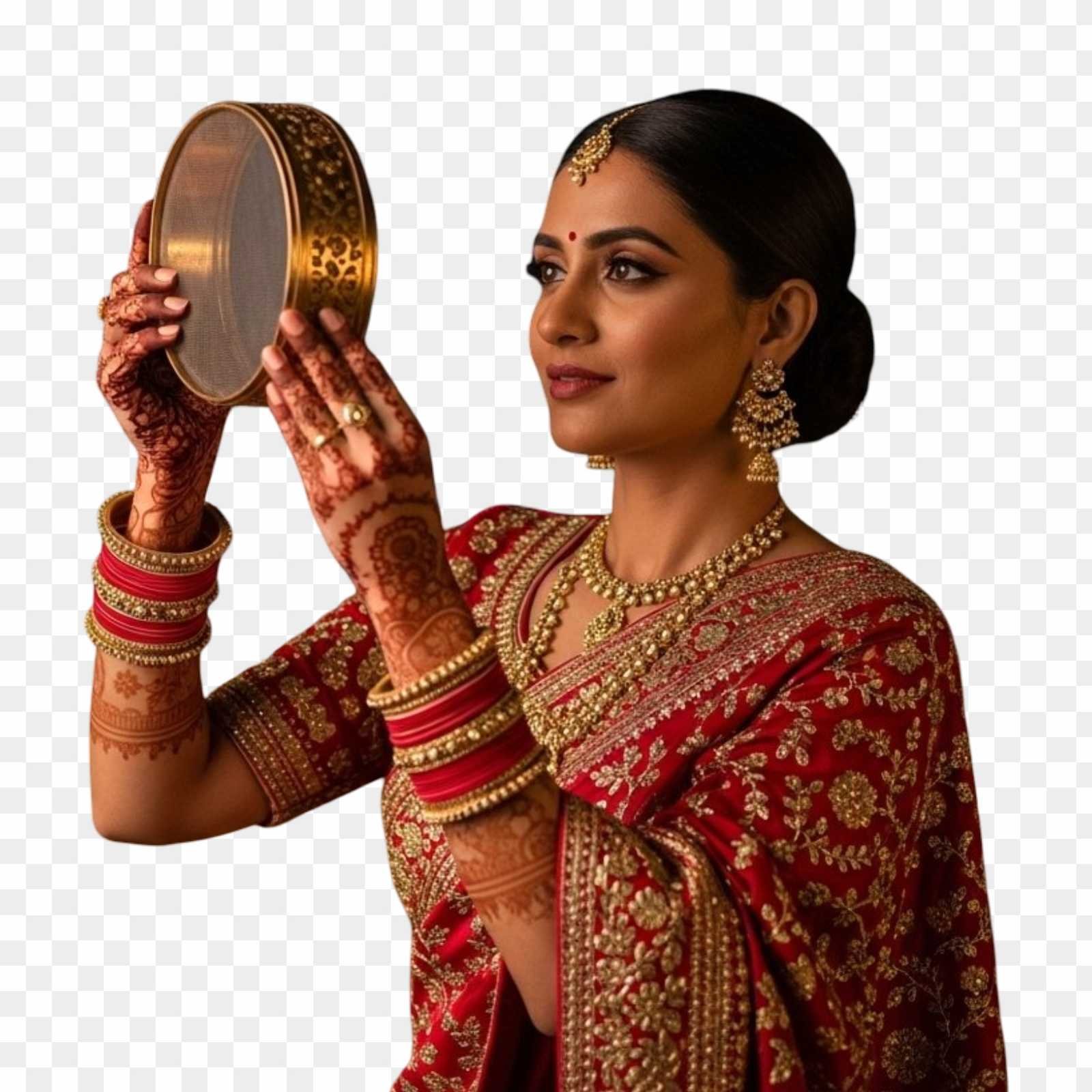 Karwa Chauth Woman PNG | Free Transparent Download