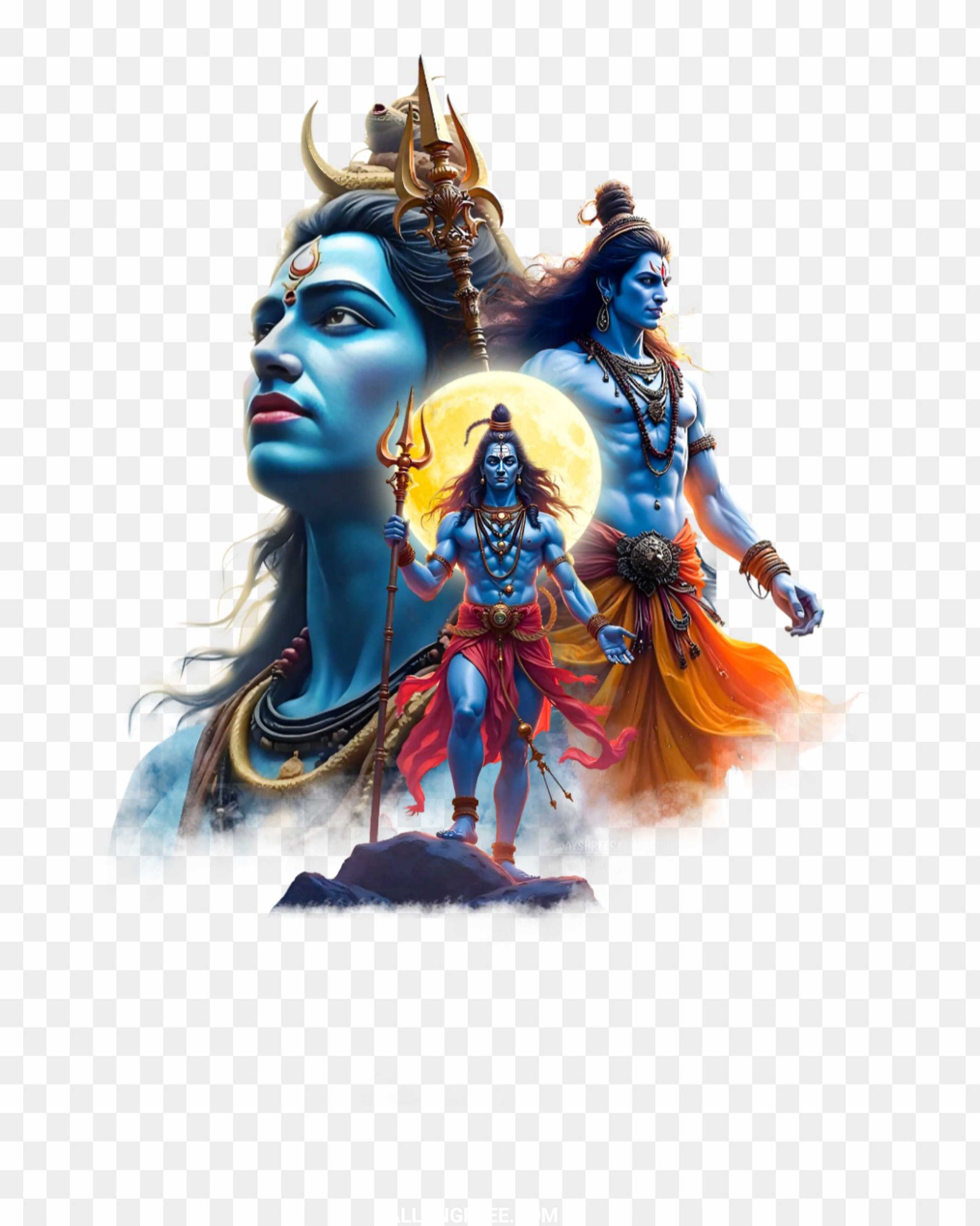 Lors shiva Mahadev action PNG photo image download 