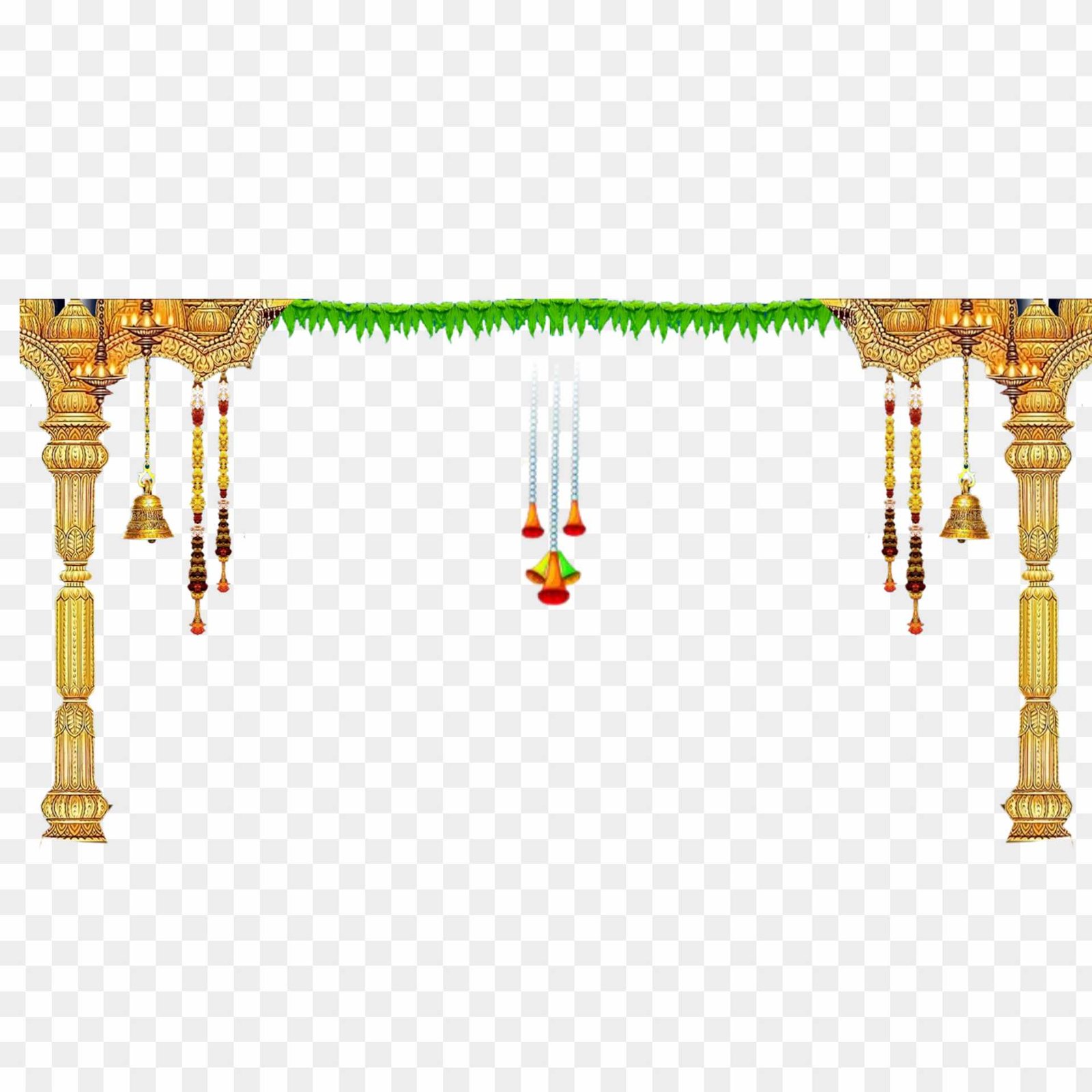 Mandir get decoration PNG 