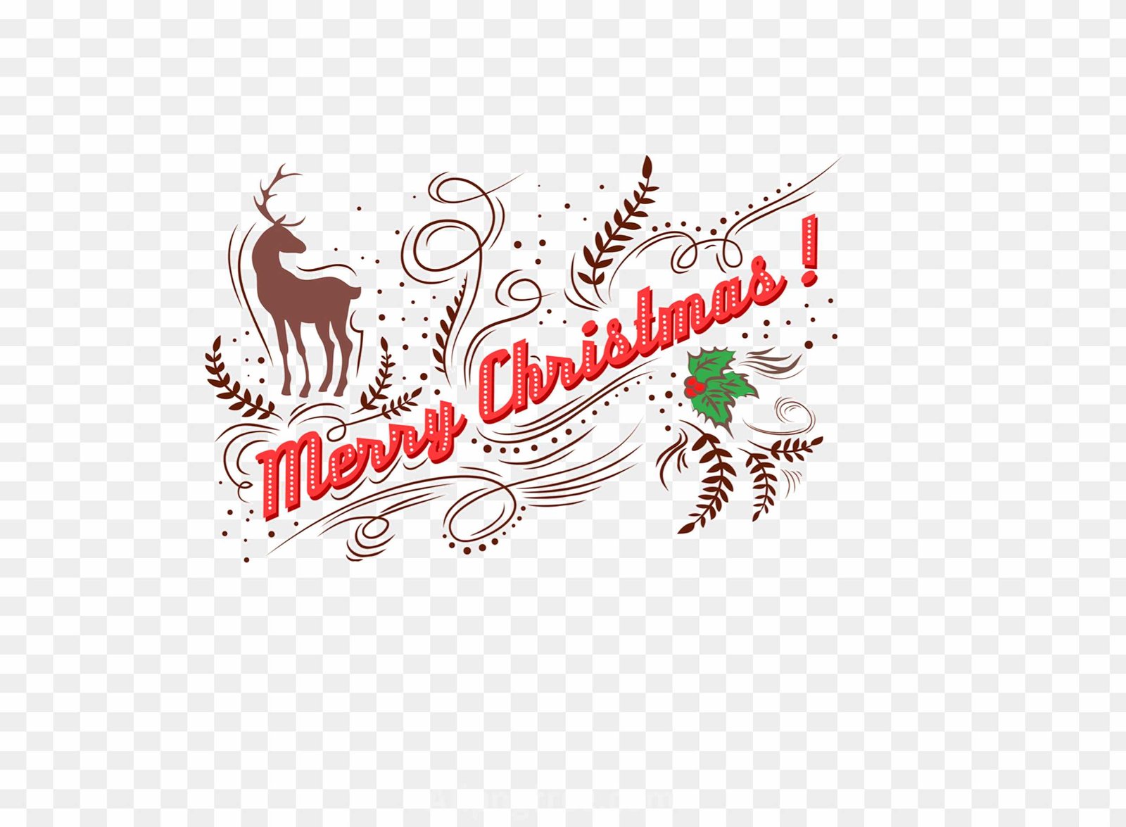 Merry christmas text font png