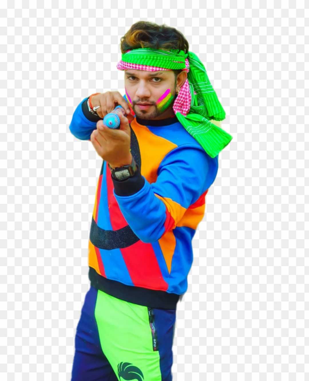 Neelkamal Singh Holi hd photo PNG