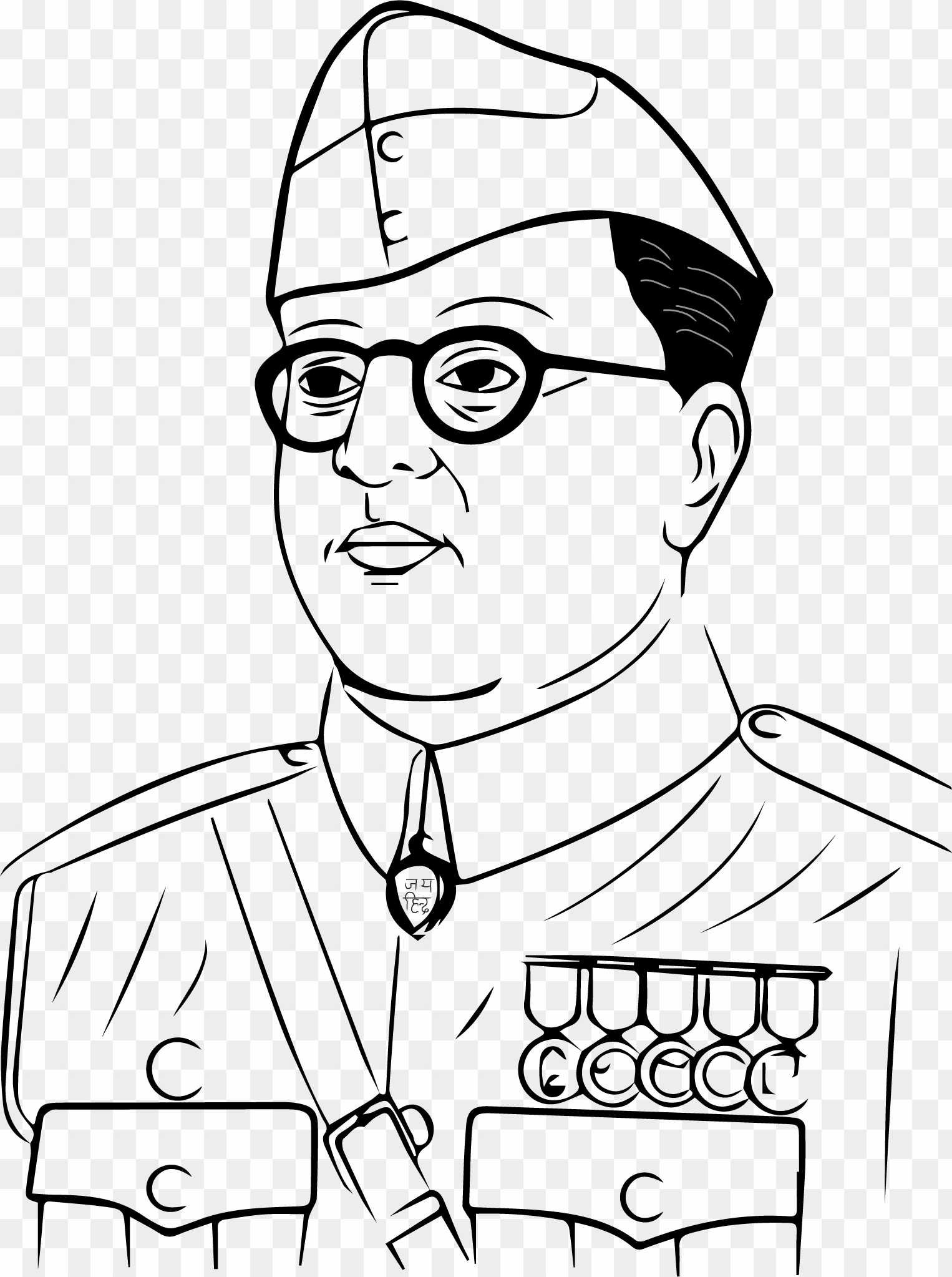 Netaji Subhash Chandra BOS PNG clipart 