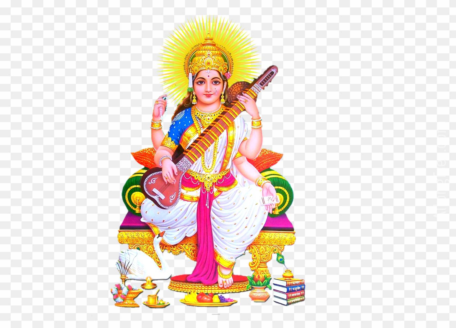 Saraswati Maa PNG images