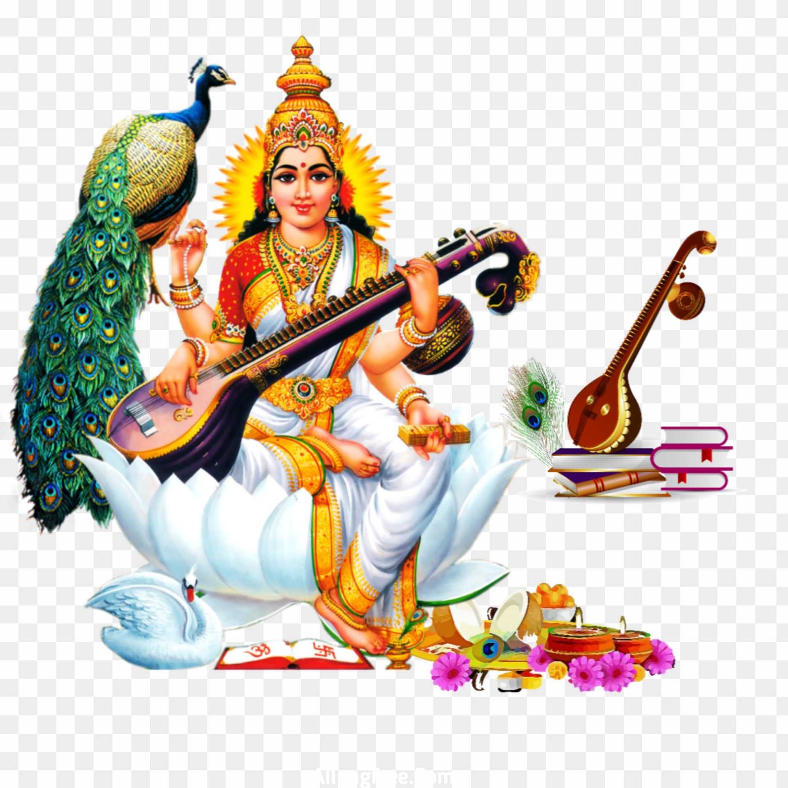 Saraswati maa PNG images download