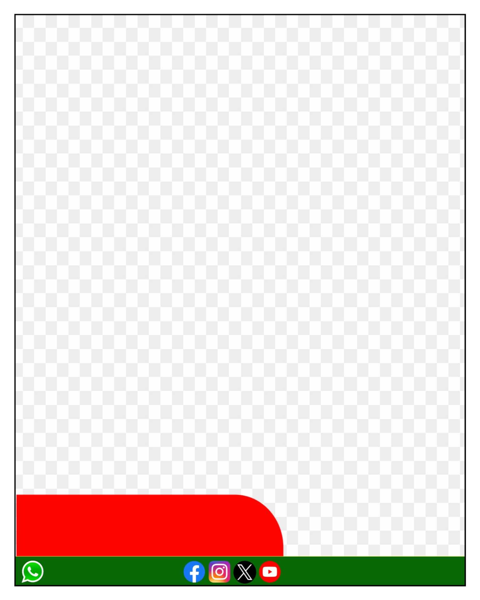 Social media banner editing frame PNG images 