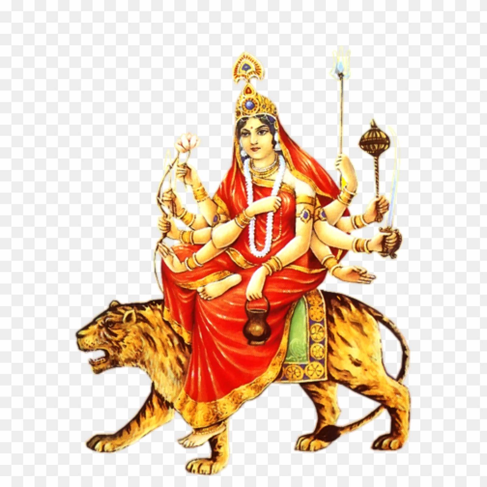 Third Navratri Maa chandraghanta  PNG images download