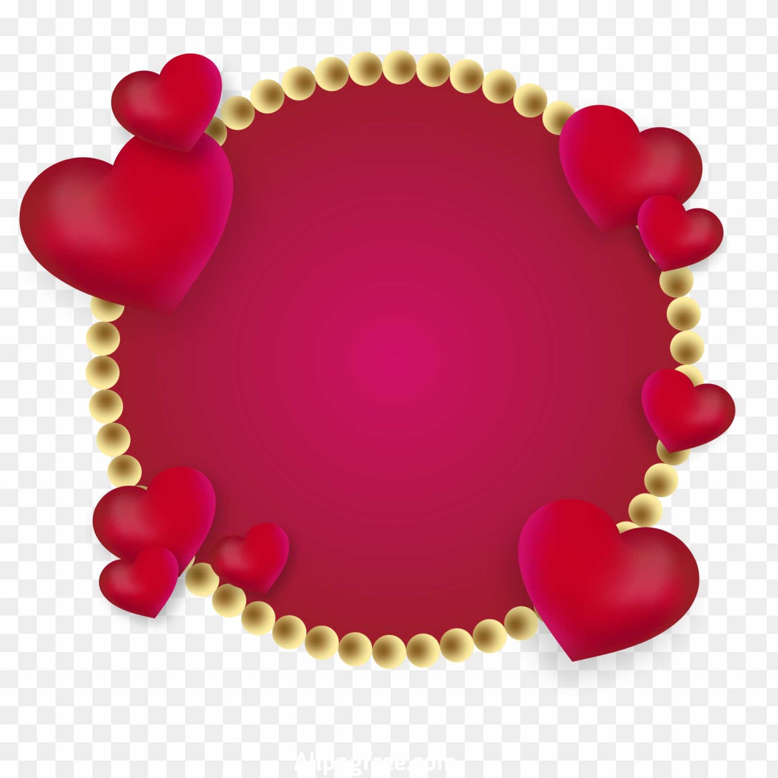 Valentine Day border frame PNG images download