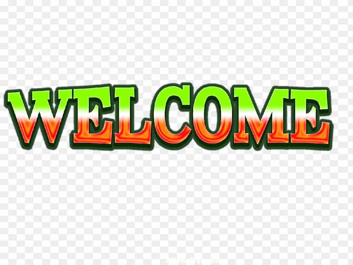 Welcome PNG text