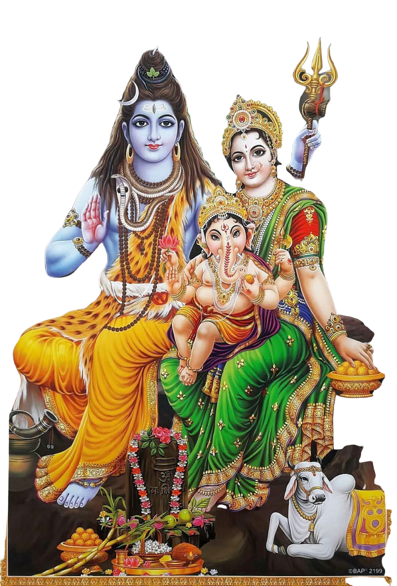 Lord Shiva Parvati and Ganesh hd Png images