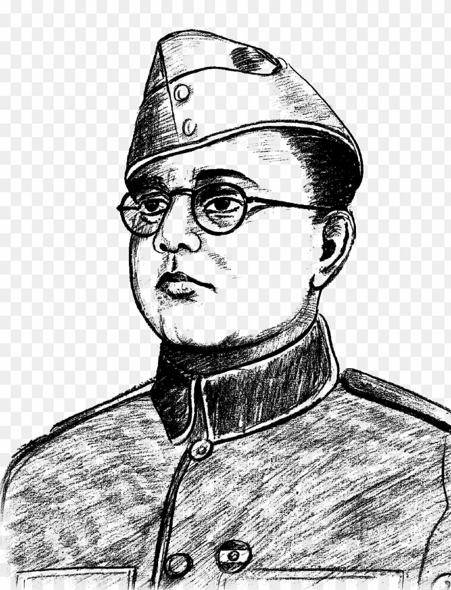 Netaji Subhas Chandra Bose png - transparent background PNG cliparts free  download | AllPNGFree