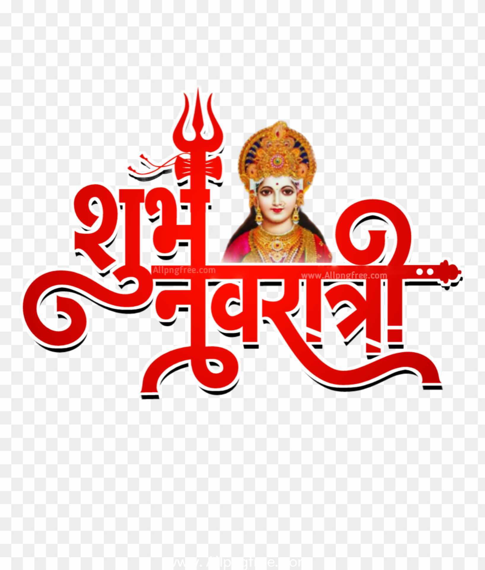 Subh Navratri - transparent background PNG cliparts free download |  AllPNGFree